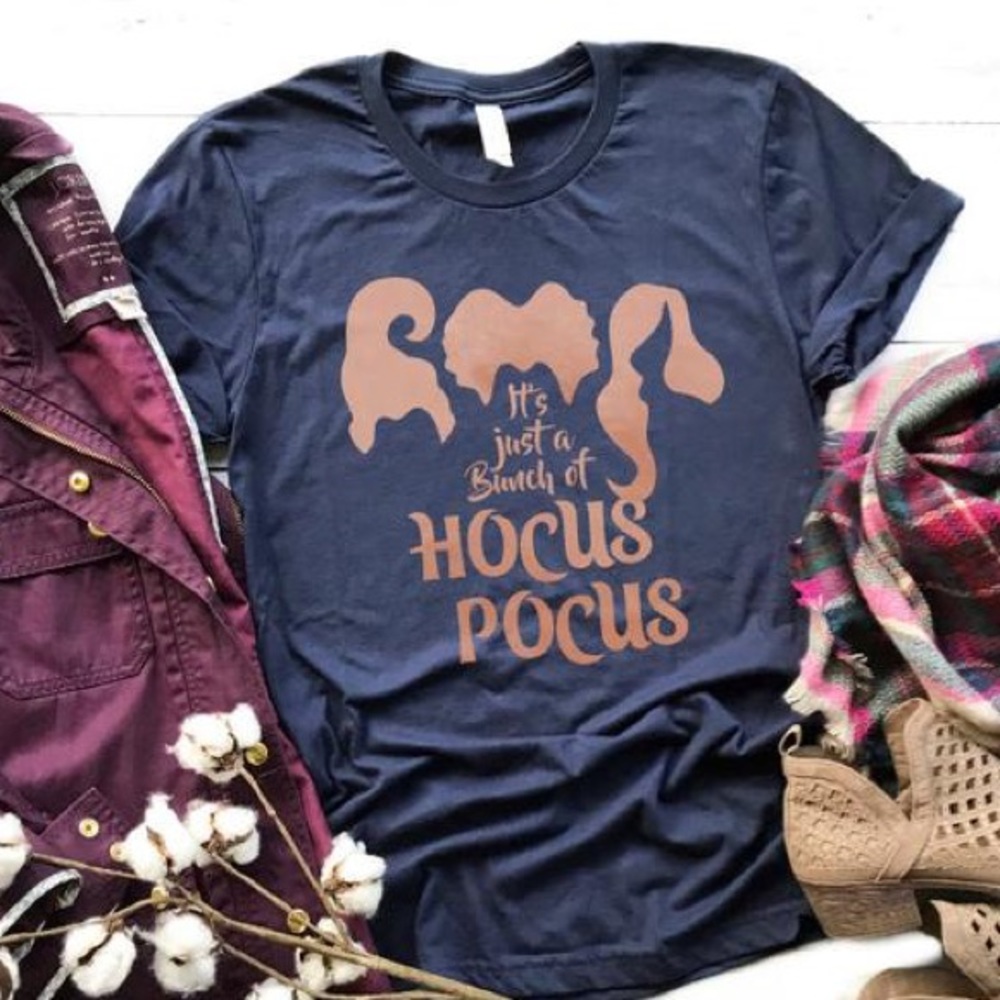 Hocus Pocus Tee - NEW NWT Navy Rose Gold XS - 3X - Picture 1 of 2